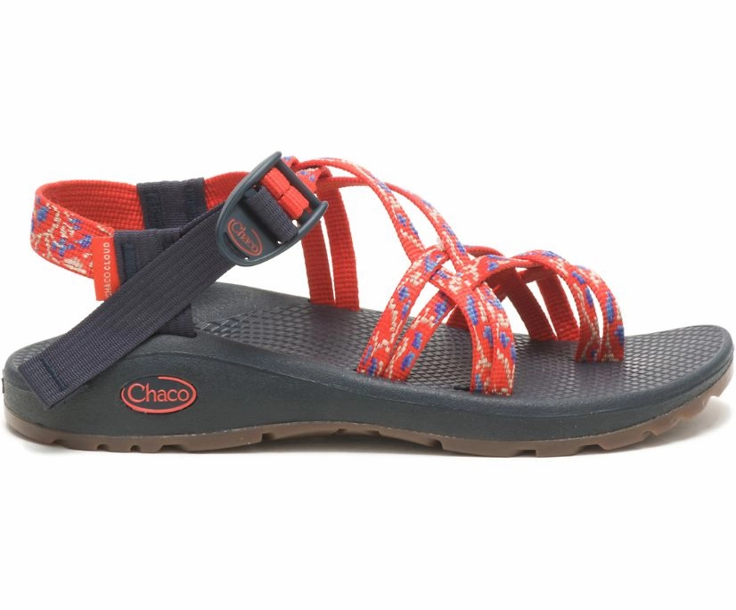 JCH109036 Chaco Women's Z/Cloud X2 Botanic Spicy Orange Breathable Summer Footwear Sandal Cleaning