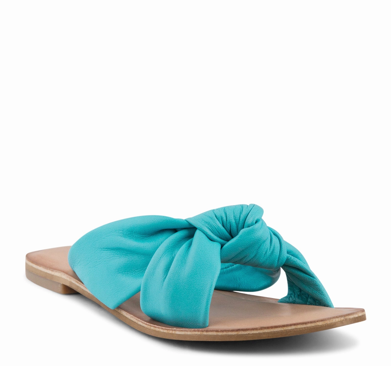 Jeffrey Campbell Zocalo Slide Women's Sandal in Teal Everywhere Fit