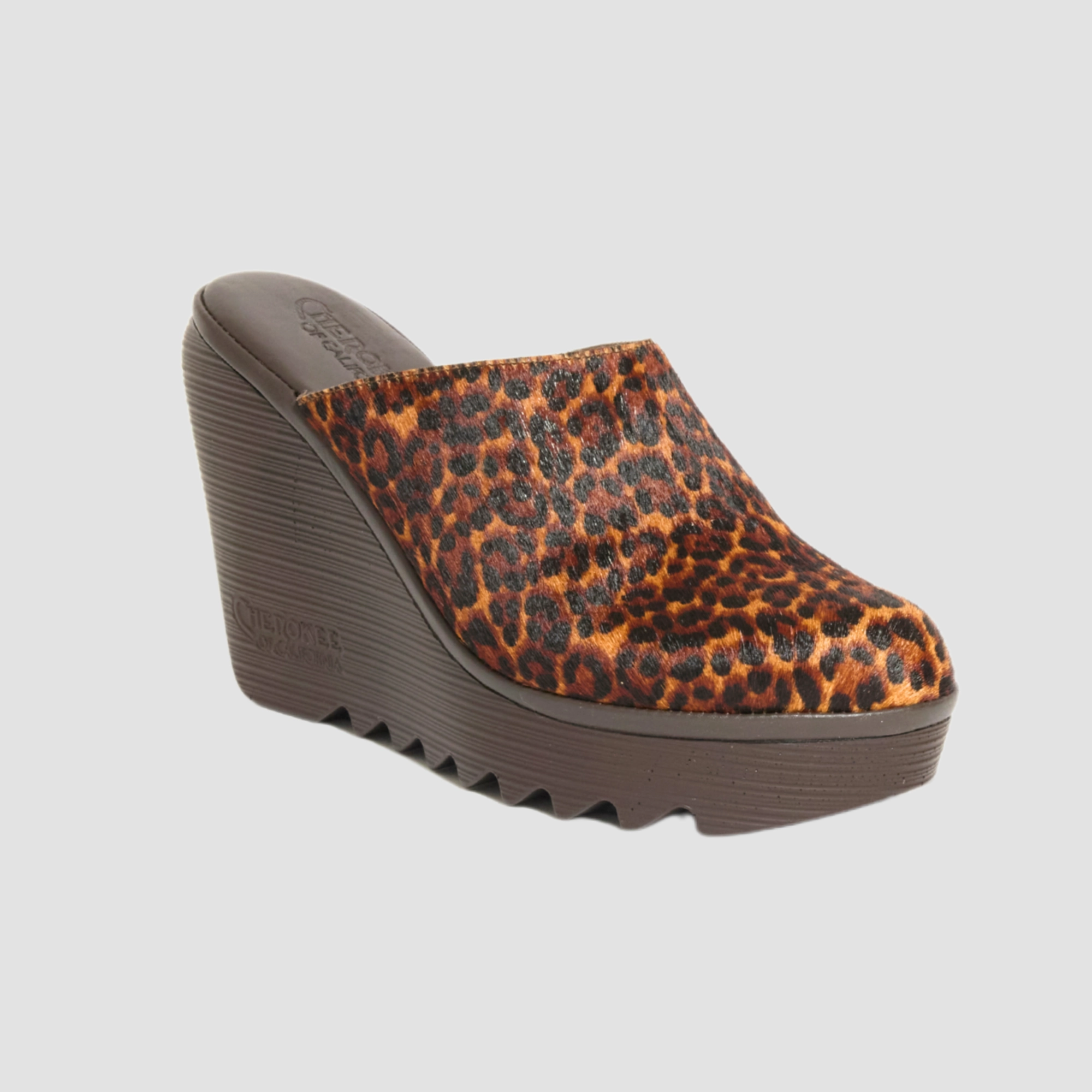 Jenny High Beep Dark Cheetah Chocolate Bottom Bold Neon Comfort Fit