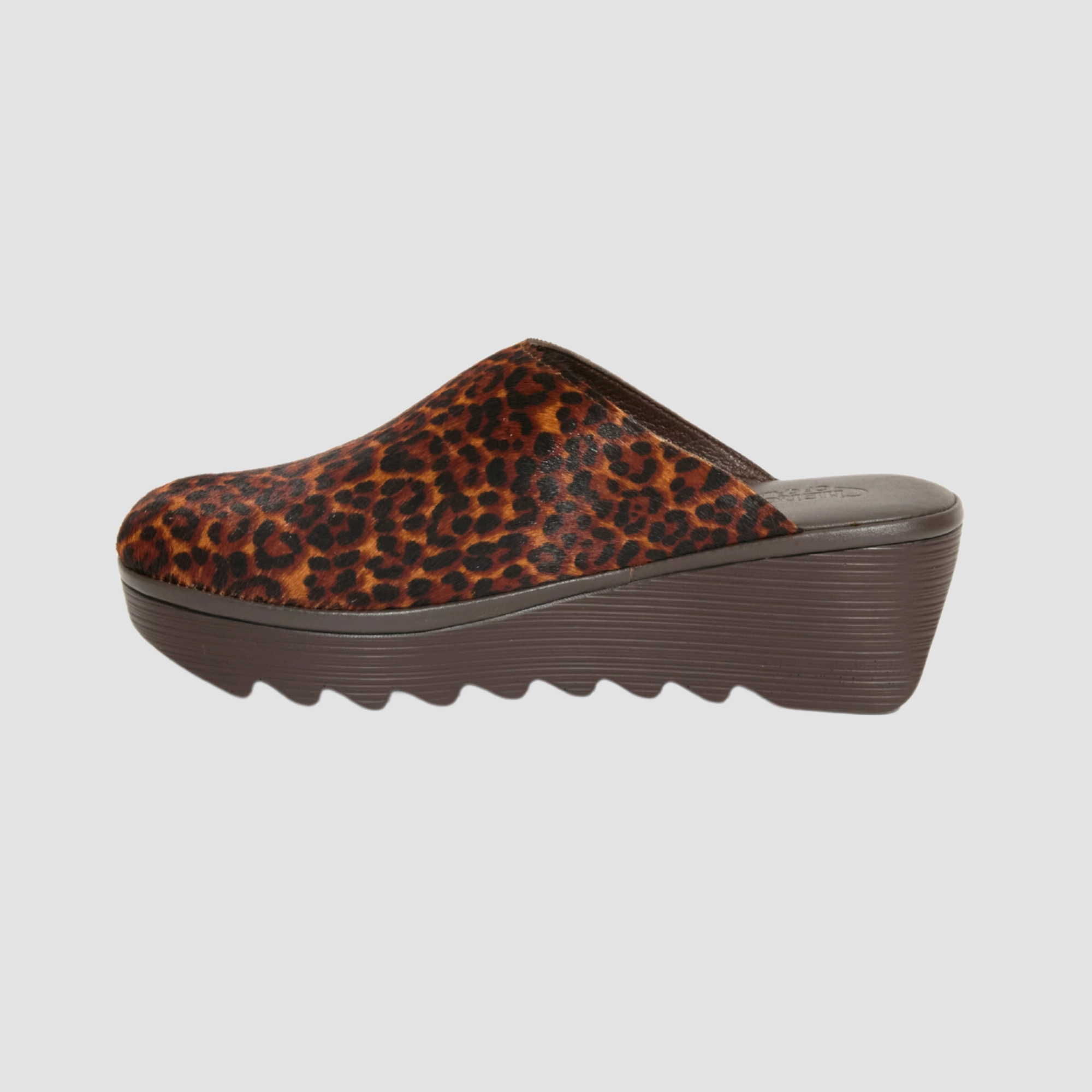 Jenny Mid Beep Dark Cheetah Chocolate Bottom Comfy Flip-flops