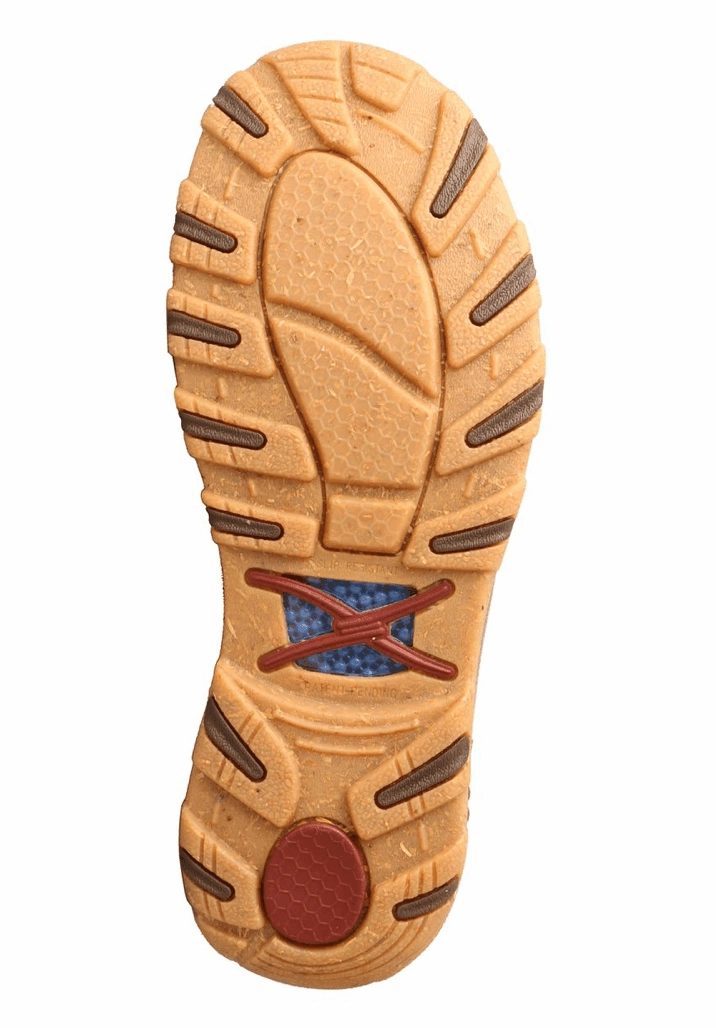 Twisted X Men's Brown Bomber Leather Lace Up Shoe Driving Moc Casual Shoe MXC0016 Sneakers Cold Step