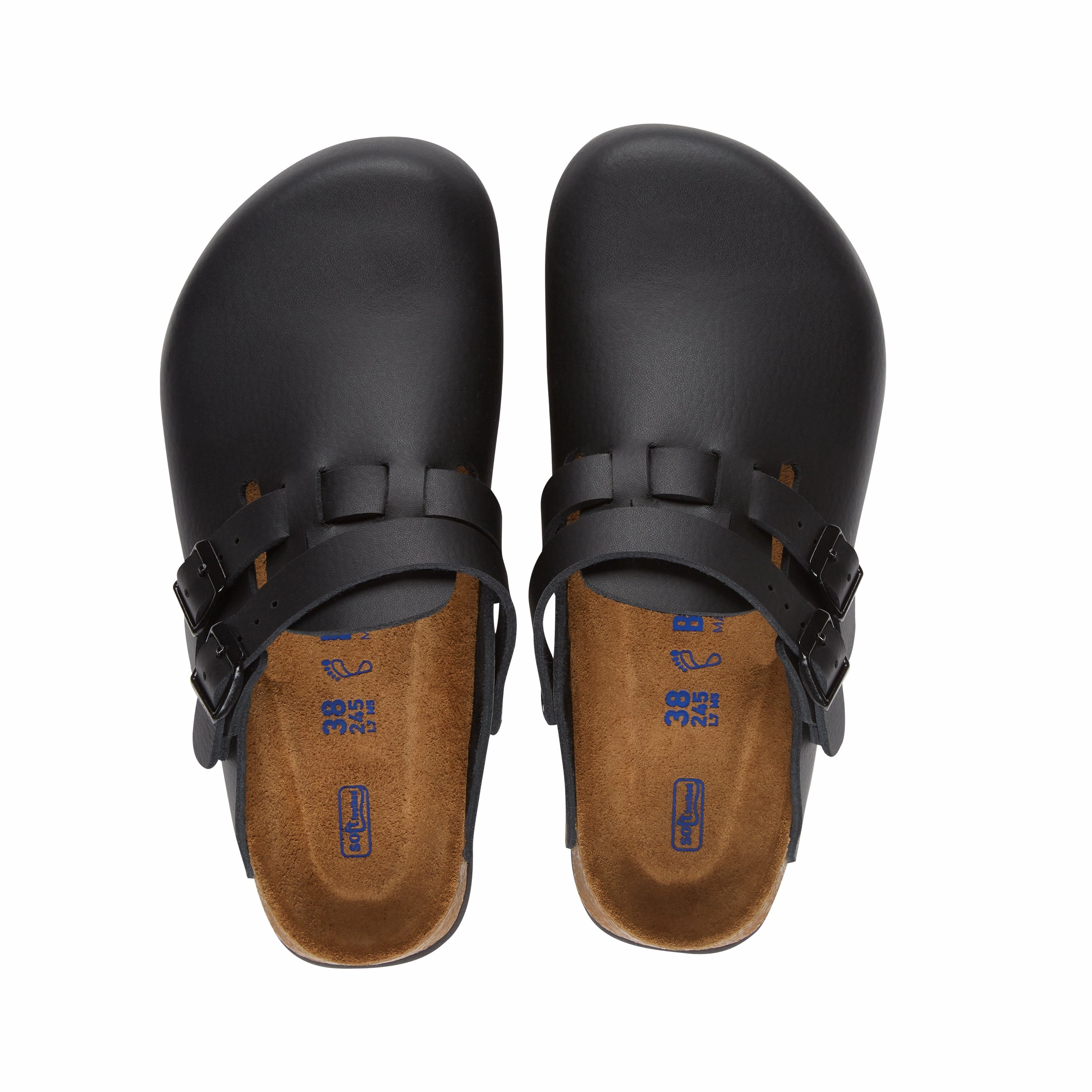 Kay Supergrip Black/Black Leather Knotted Straps