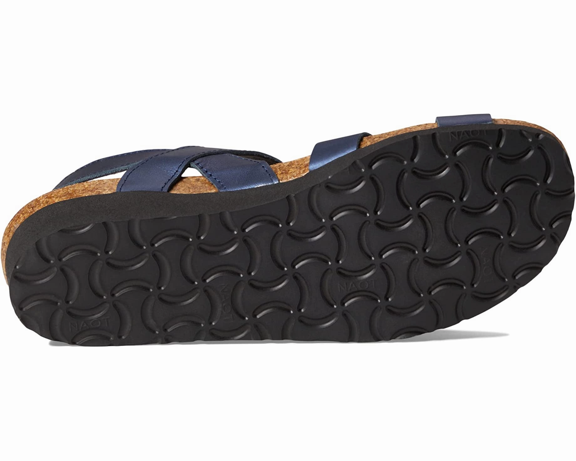 Elastic Straps Sleek Casual Flats Kayla | Leather | Polar Sea