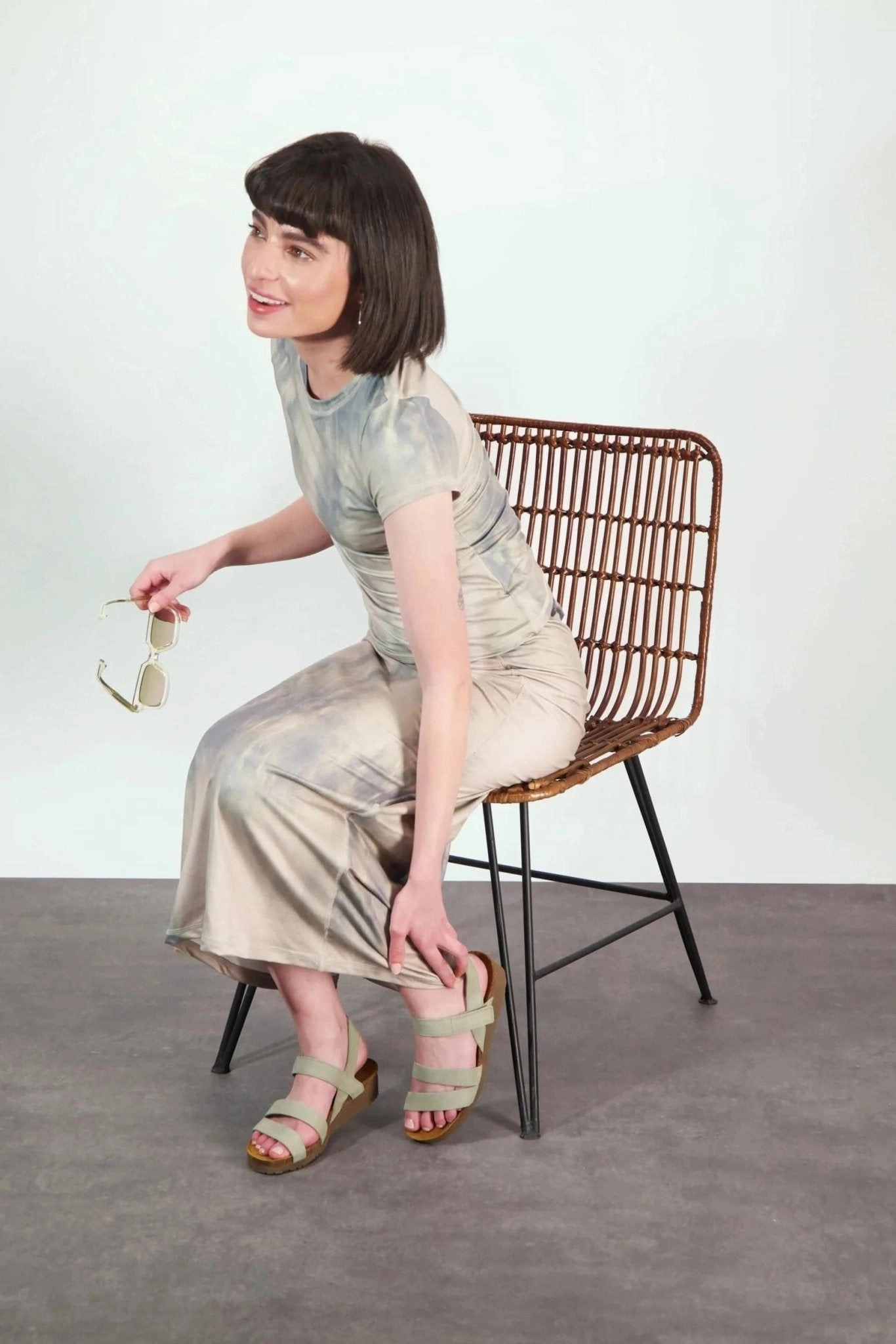 Kayla | Nubuck | Sage Comfy Feel