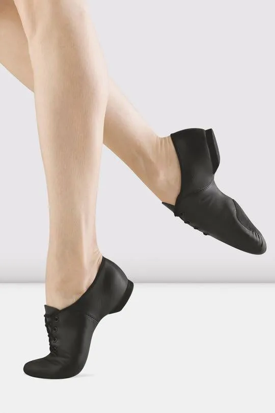 Kelly -- Split Sole Jazz Shoe, Suede Sole Patch -- Black Vintage Love Quick Drying Casual Wear