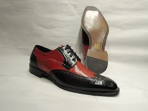 Killian -- Men's Dress Oxford -- Black/Red night walk Comfort support