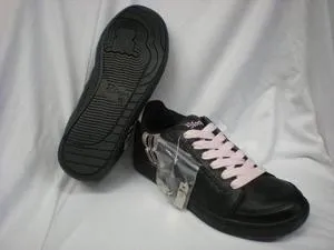 Klassik -- Full Sole Dancesneaker -- Black/Pink Comfort Walk Game Fit