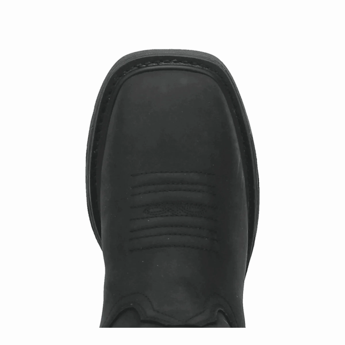 Dan Post Men's Black Leather Las Cruces Waterproof Square Toe Western Work Boots DP69690 Anti   Bacterial Seamless Fit