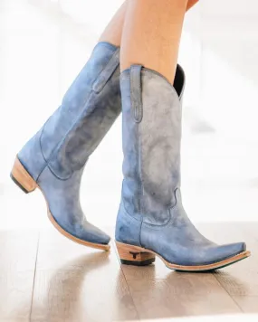 All Purpose Lane Boots Womens Washed Denim Emma Jane Cowgirl Boots LB0558V