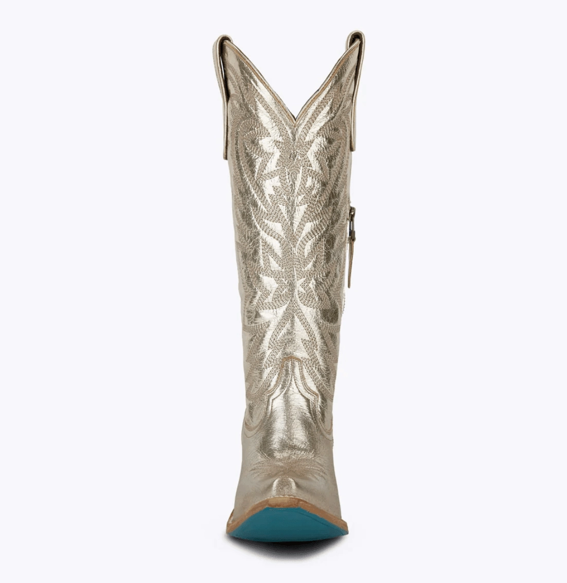 Lane Boots Womens Smokeshow Champagne Metallic Cowgirl Boots LB0526G Long Walks