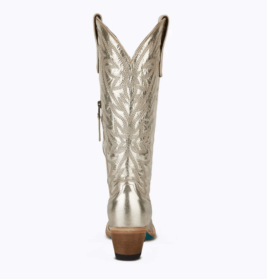 Lane Boots Womens Smokeshow Champagne Metallic Cowgirl Boots LB0526G Sleek Construction All Season