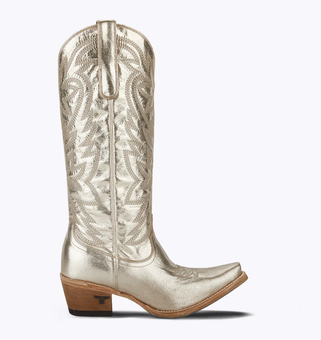 Waterproof Function Quality Wear Lane Boots Womens Smokeshow Champagne Metallic Cowgirl Boots LB0526G