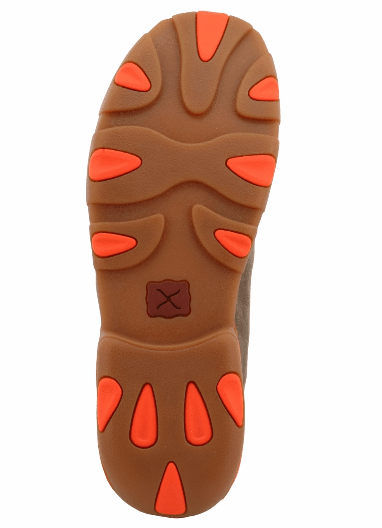 Matte Edge Twisted X Men's Chukka Bomber Leather & Neon Orange Driving Moc Shoes MDM0019