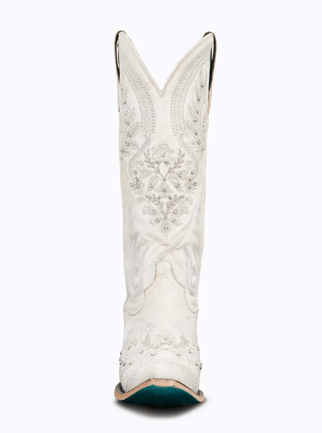 Anti microbial fashionable footwear Lane Boots Womens Ceramic Crackle White Santorini Cowgirl Boots LB0445A