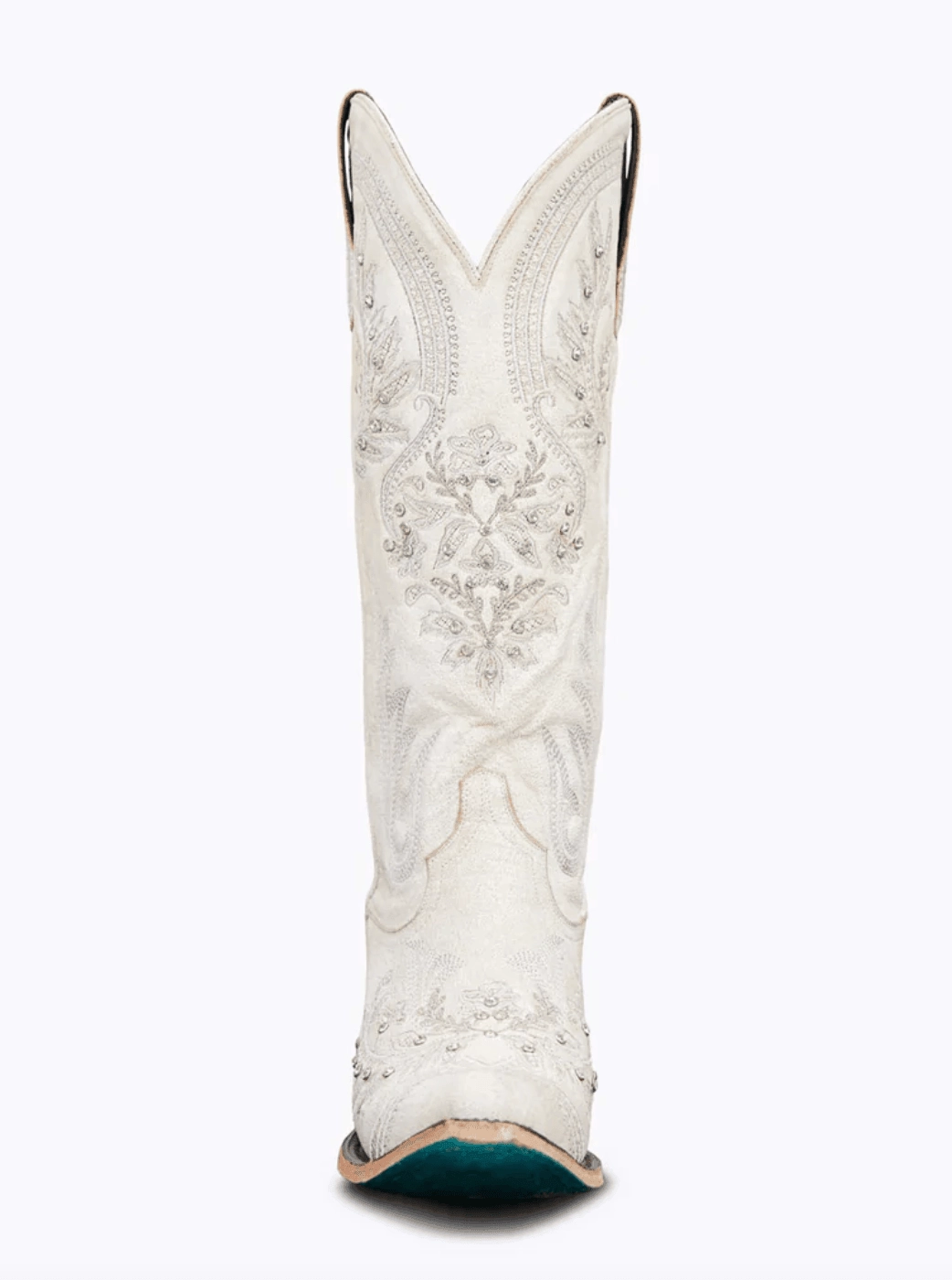 Anti microbial fashionable footwear Lane Boots Womens Ceramic Crackle White Santorini Cowgirl Boots LB0445A