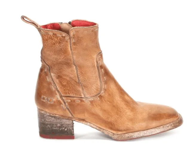 Quality craftsmanship Bed Stu Women's Merryli Tan Rustic Leather Square Toe Ankle Boots F328024-TNRSTR