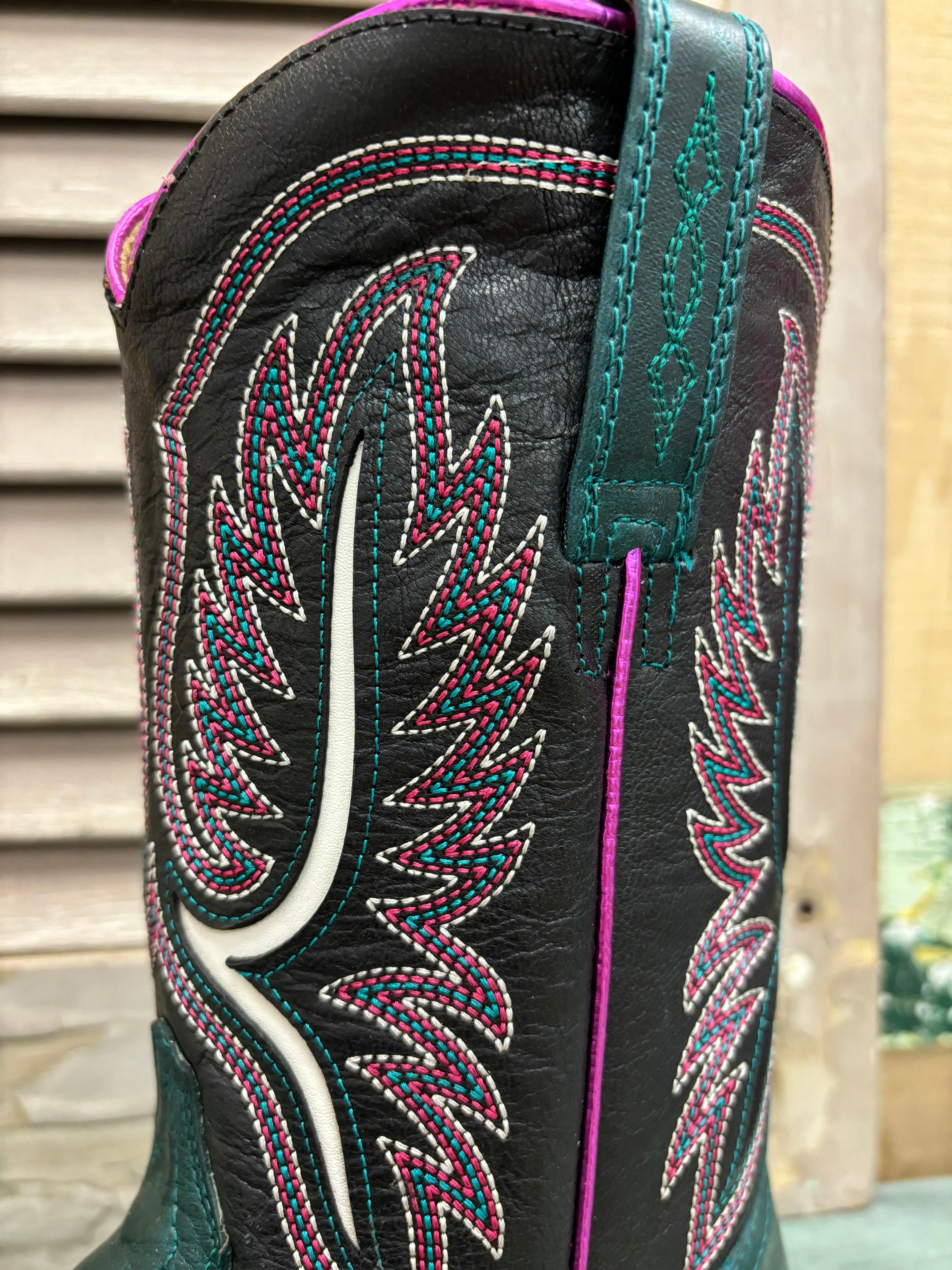 Ariat Women's Futurity Colt Ancient Turquoise & Luxe Black Western Cowgirl Boots 10051019 Fresh Style