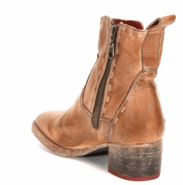 Bed Stu Women's Merryli Tan Rustic Leather Square Toe Ankle Boots F328024-TNRSTR sports Elastic Ankle
