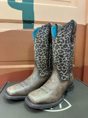 Pull on Comfort Laces Ariat Women's Circuit Savanna Cheetah Square Toe Cowgirl Boots 10035942