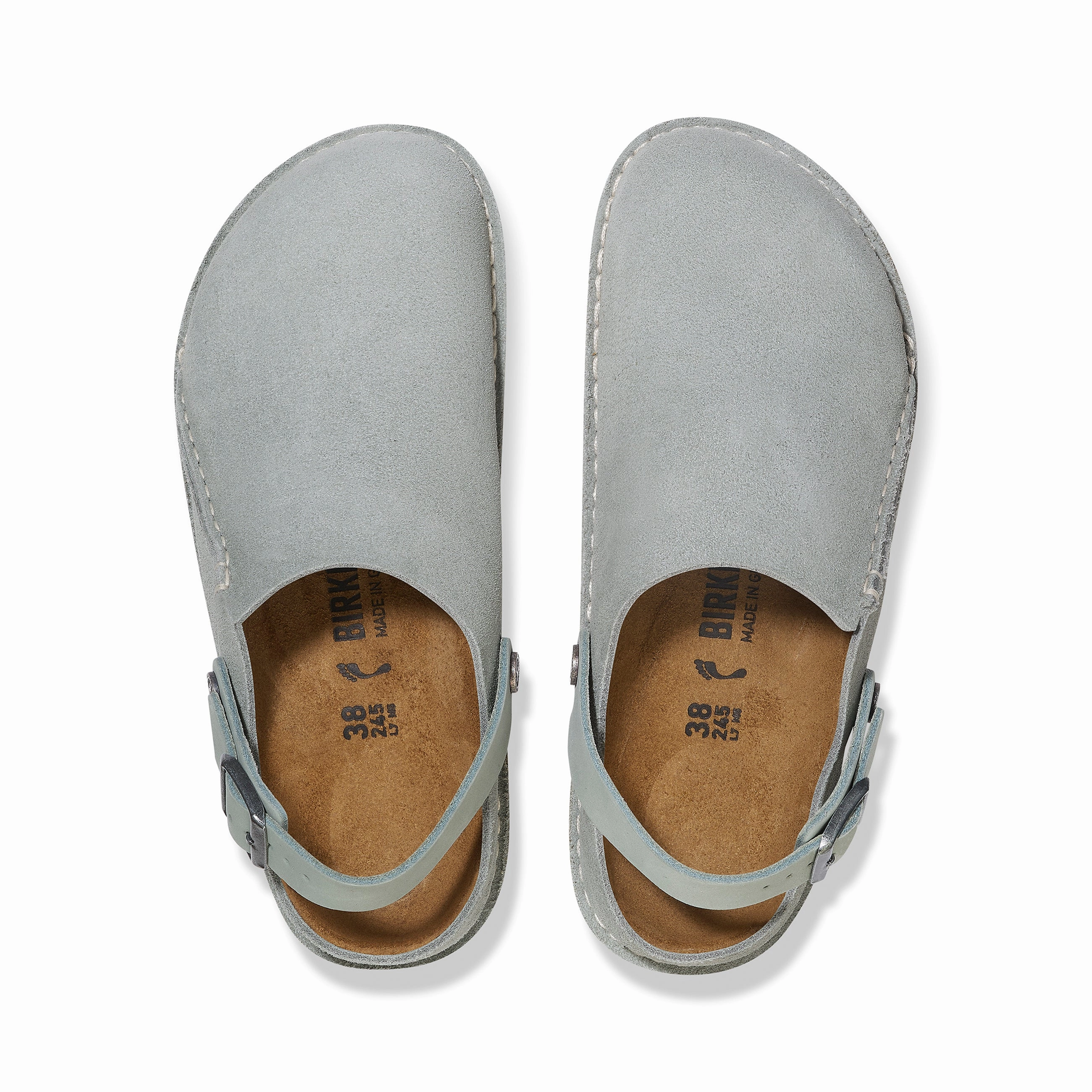 Lutry Pure Sage Suede Leather City Chill Beach Ready