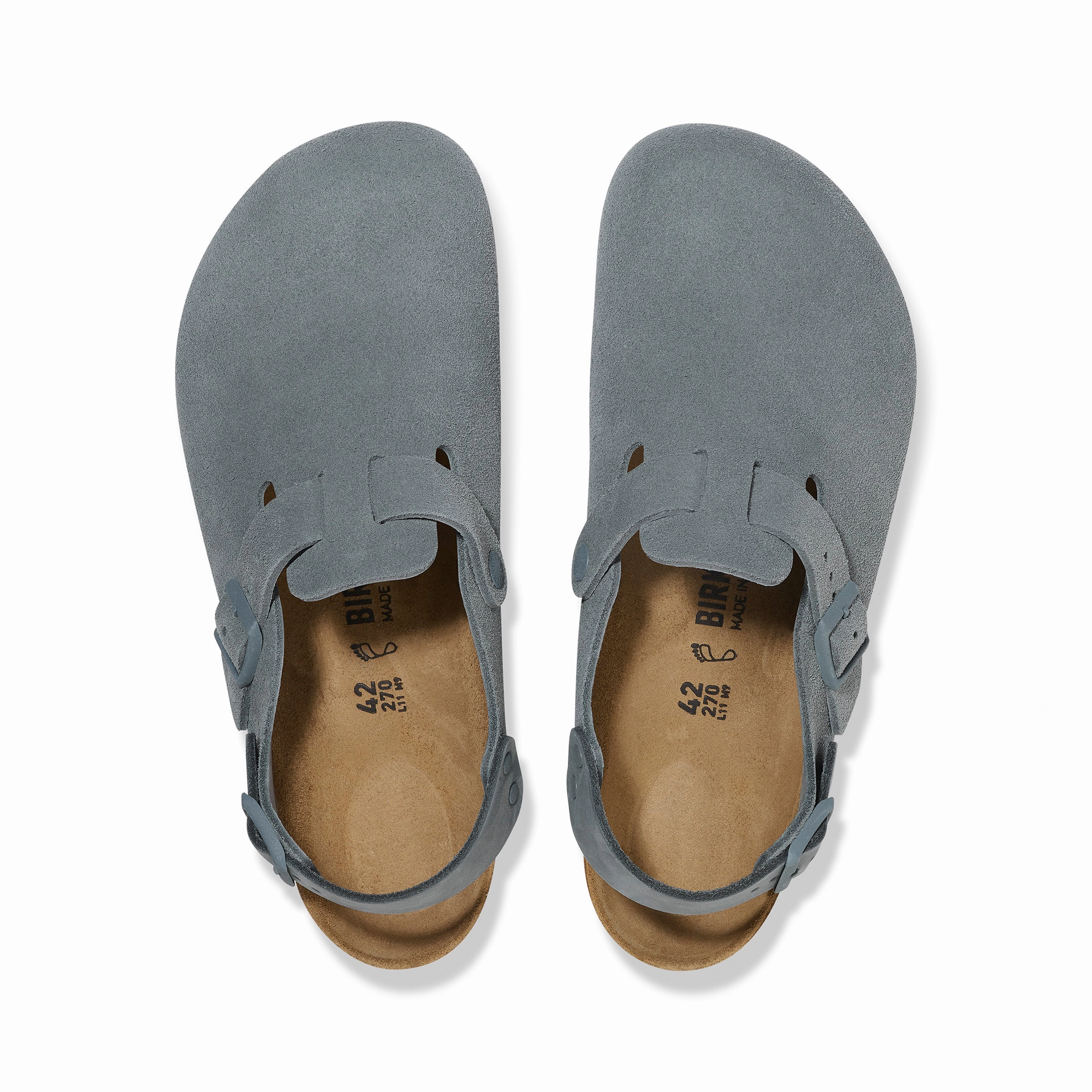 Relaxed Footwear for Summer Comfortable Travel Sandals Tokio Basalt Grey Suede Leather