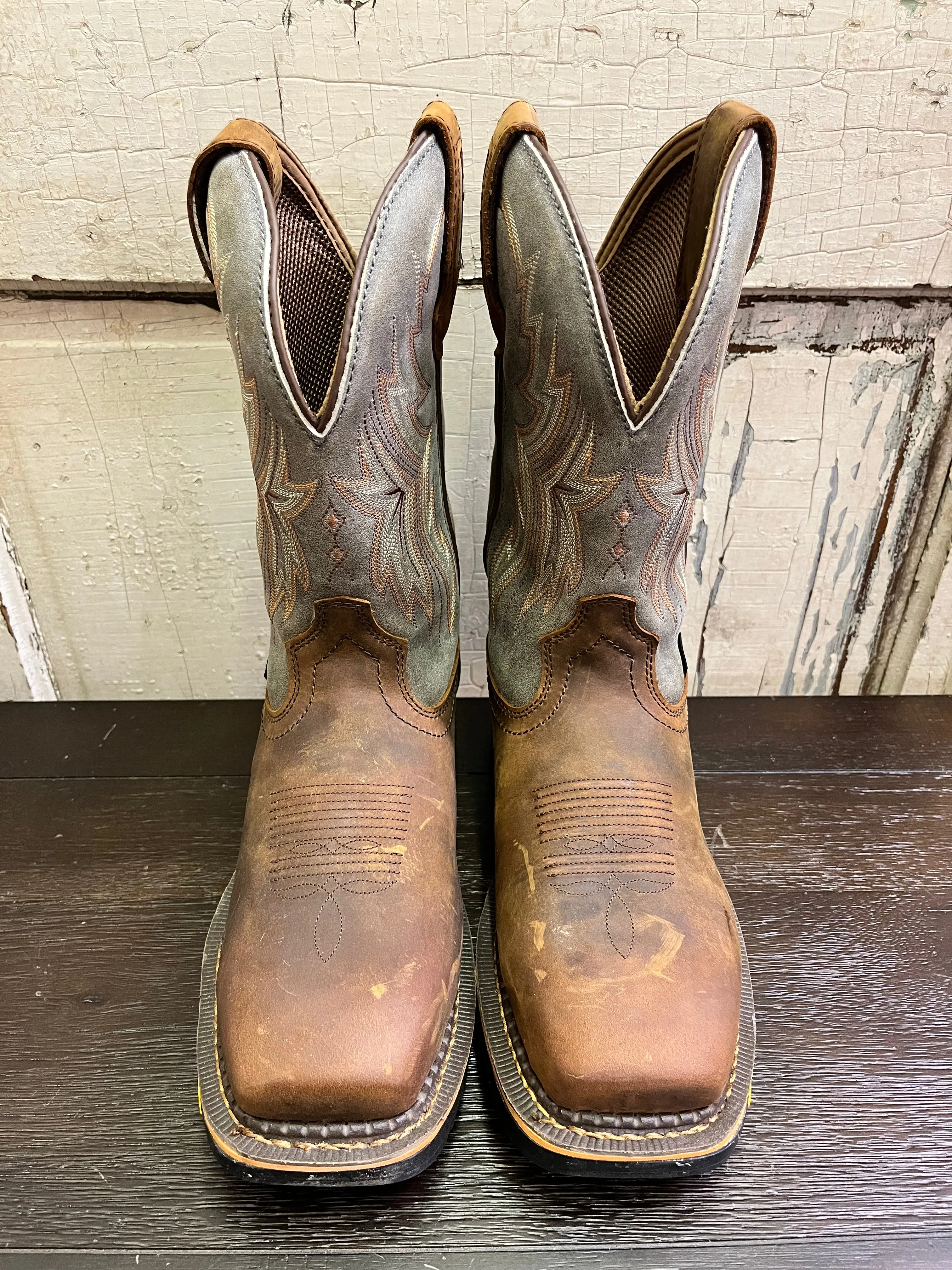 R. Watson Men's Hazel Bay Brown & Smoke Grey Waterproof Composite Toe Work Boots RW1202CTWP Insulated Fit