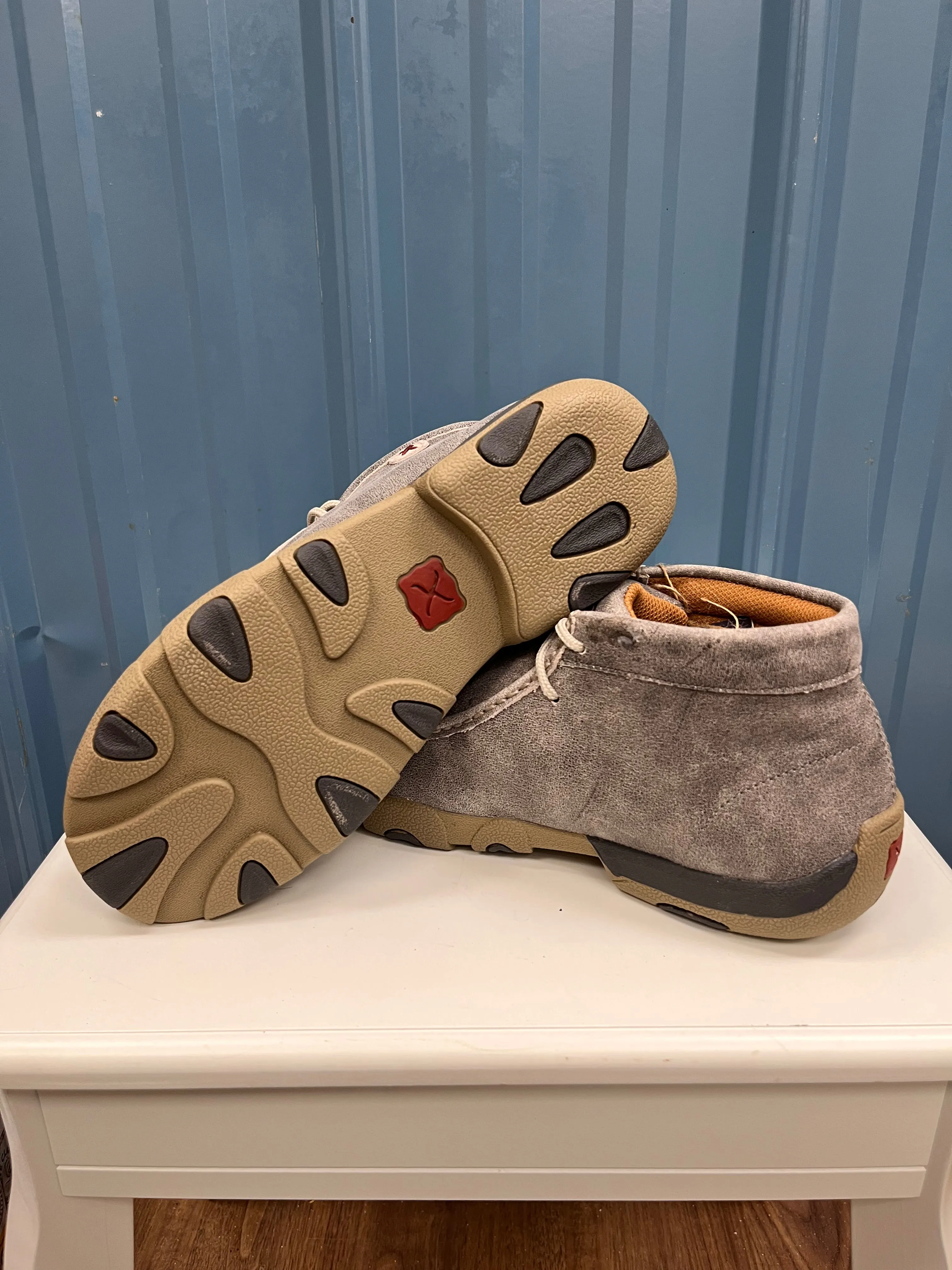 Twisted X Men's Chukka Grey Driving Moccasins MDM0072 Street Fit