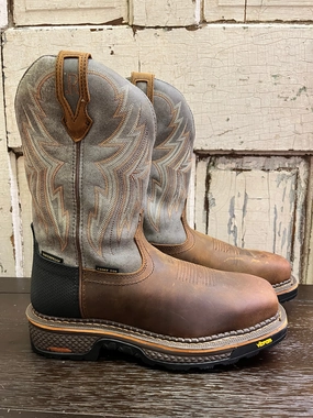 R. Watson Men's Hazel Bay Brown & Smoke Grey Waterproof Composite Toe Work Boots RW1202CTWP Outdoor Adventure