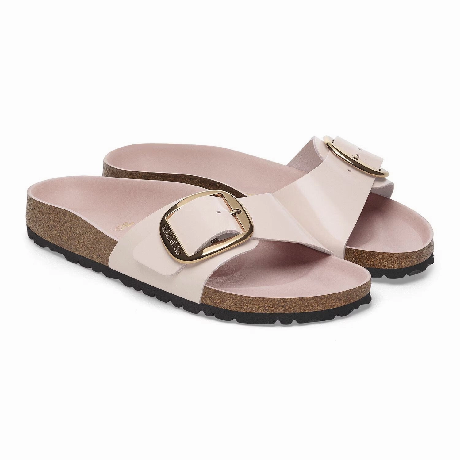 Madrid Big Buckle | Leather | Rose Removable Footbed Summer Ready