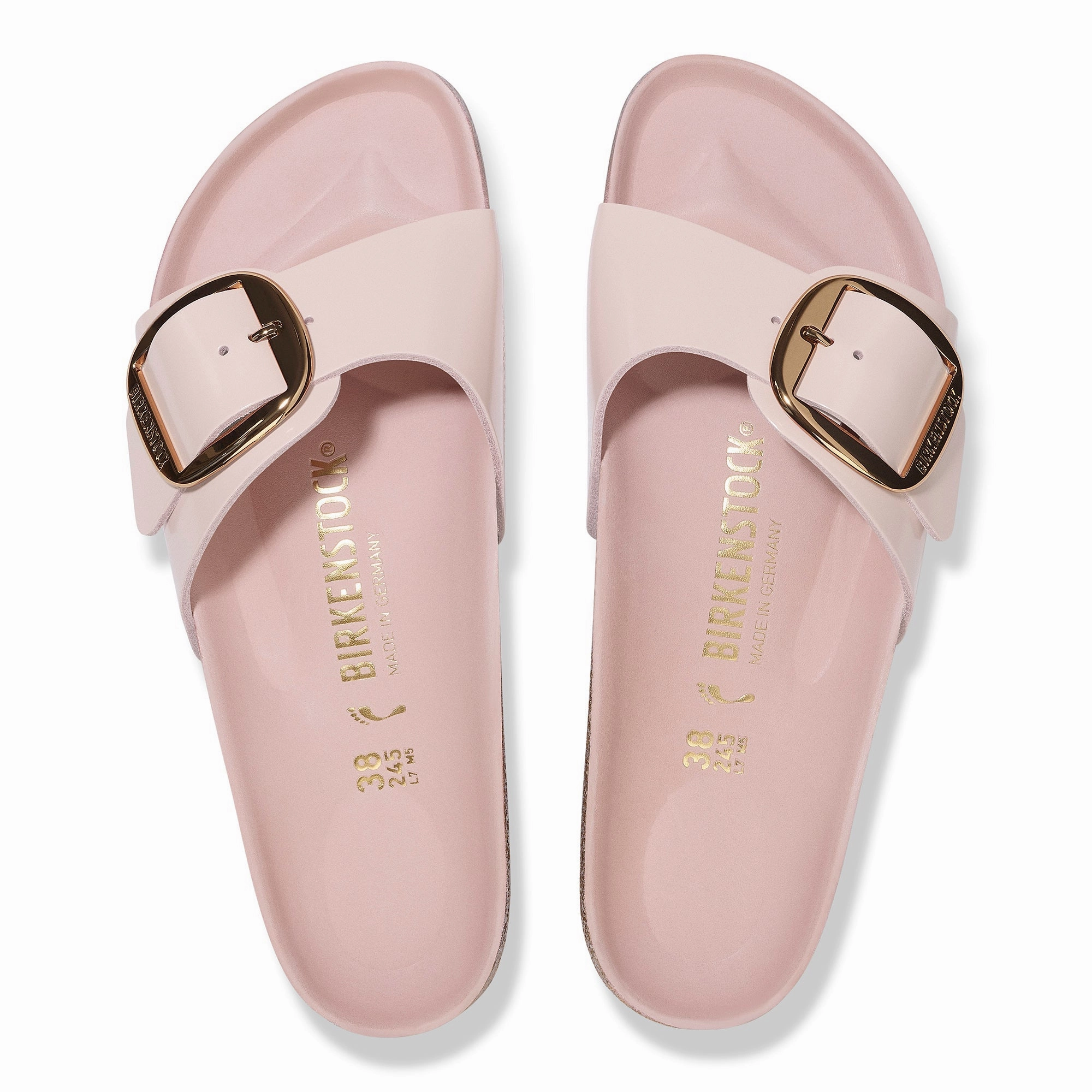 Comfortable Madrid Big Buckle | Leather | Rose