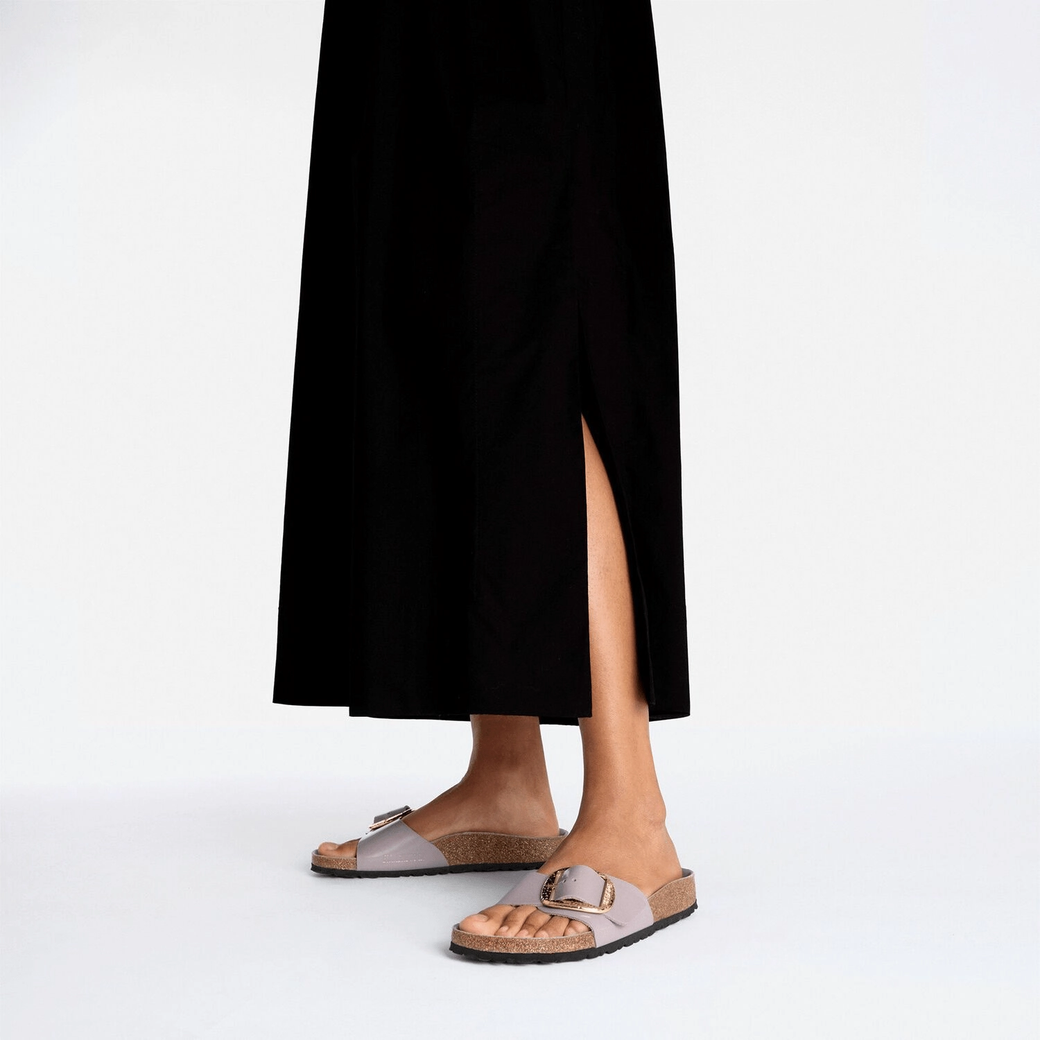 Madrid Hammered Big Buckle | High-Shine Patent Leather | Faded Purple Daily Essential On Trend