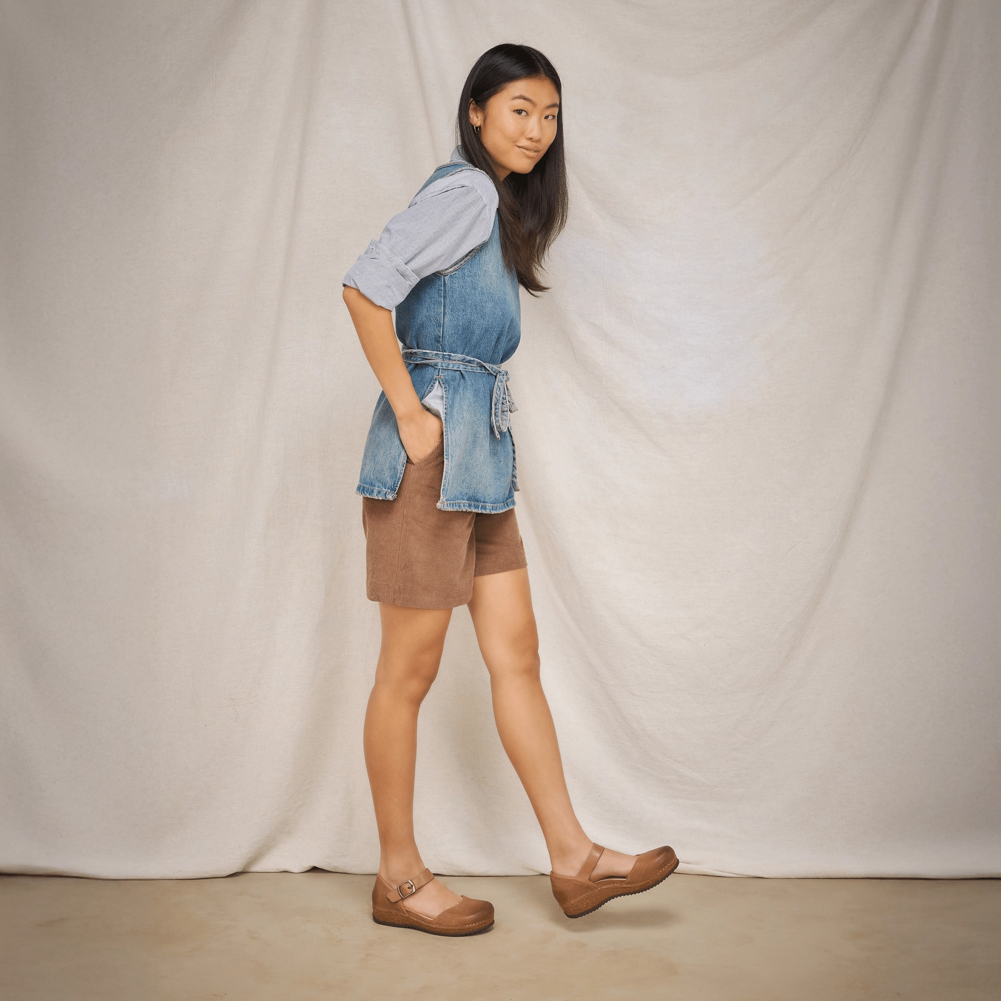 Mae | Burnished Suede | Tan Muscle Aid