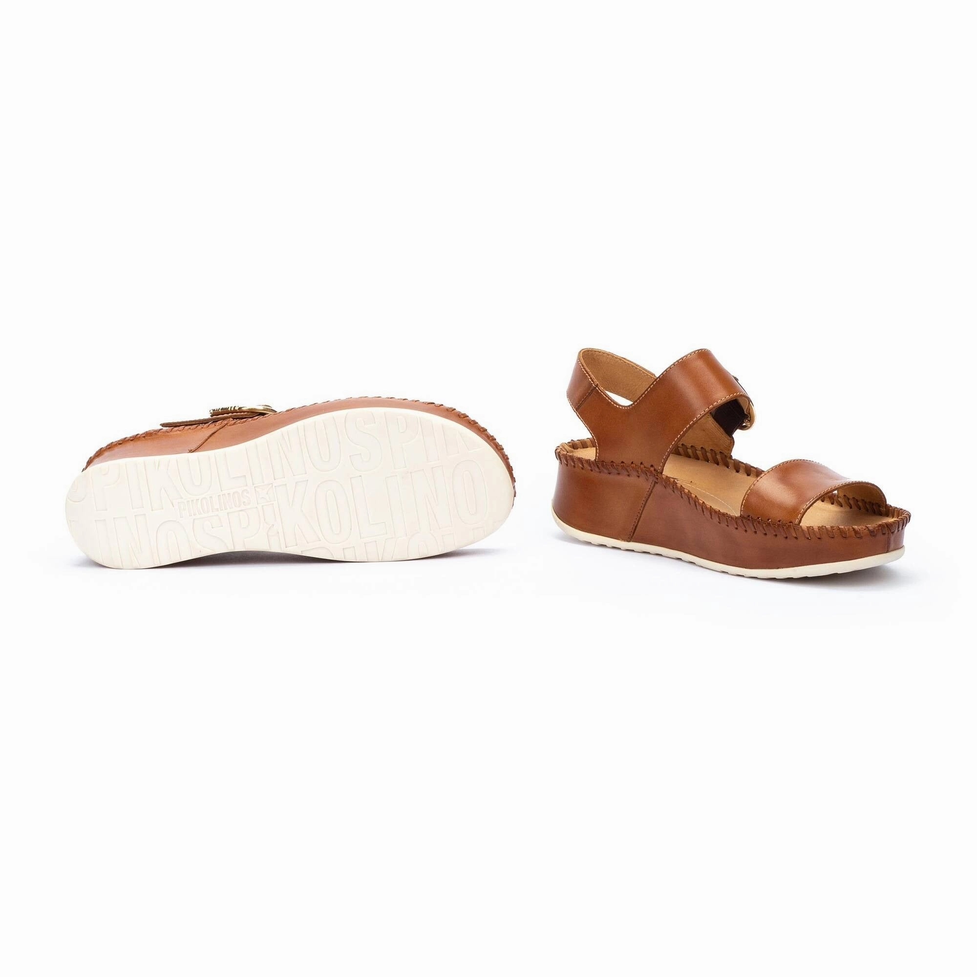 Short Trip Foot Glow Marina Platform | Leather | Brandy