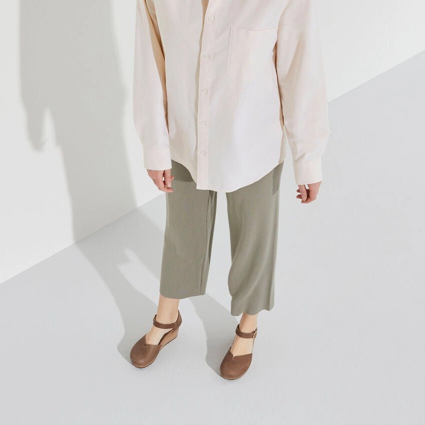 All Day Ready Stylish Walk Mary Ring Buckle | Leather | Cognac