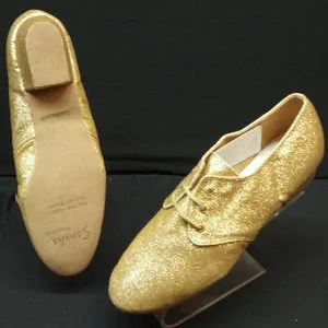 Dream Path Cabaret -- Performance Salsa Shoe -- Gold Glitter