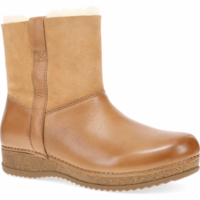 Mckenzie | Waxy Milled/Shearling | Tan Love Path