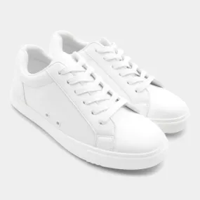 Mercedes -- Unisex Dance Sneaker -- All White Road Long Comfort footbed