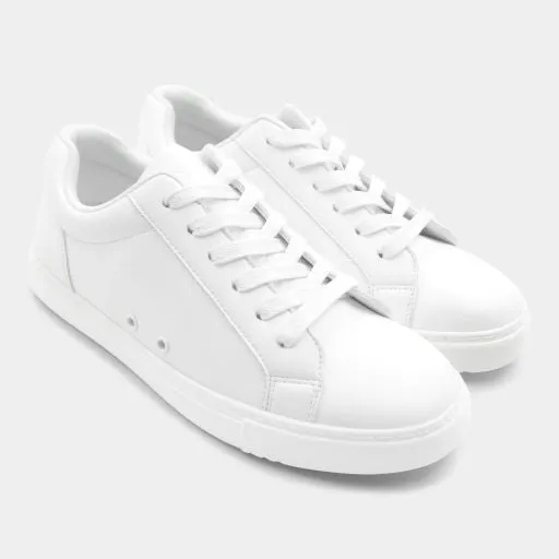 Mercedes -- Unisex Dance Sneaker -- All White Road Long Comfort footbed