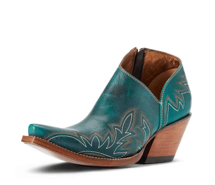 High Quality Leather Ariat Women's Turquoise Jolene Shortie Western Cowgirl Boot 10042425