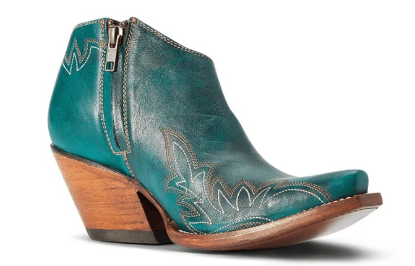 Ariat Women's Turquoise Jolene Shortie Western Cowgirl Boot 10042425 Soft Footbed Waterproof Upper