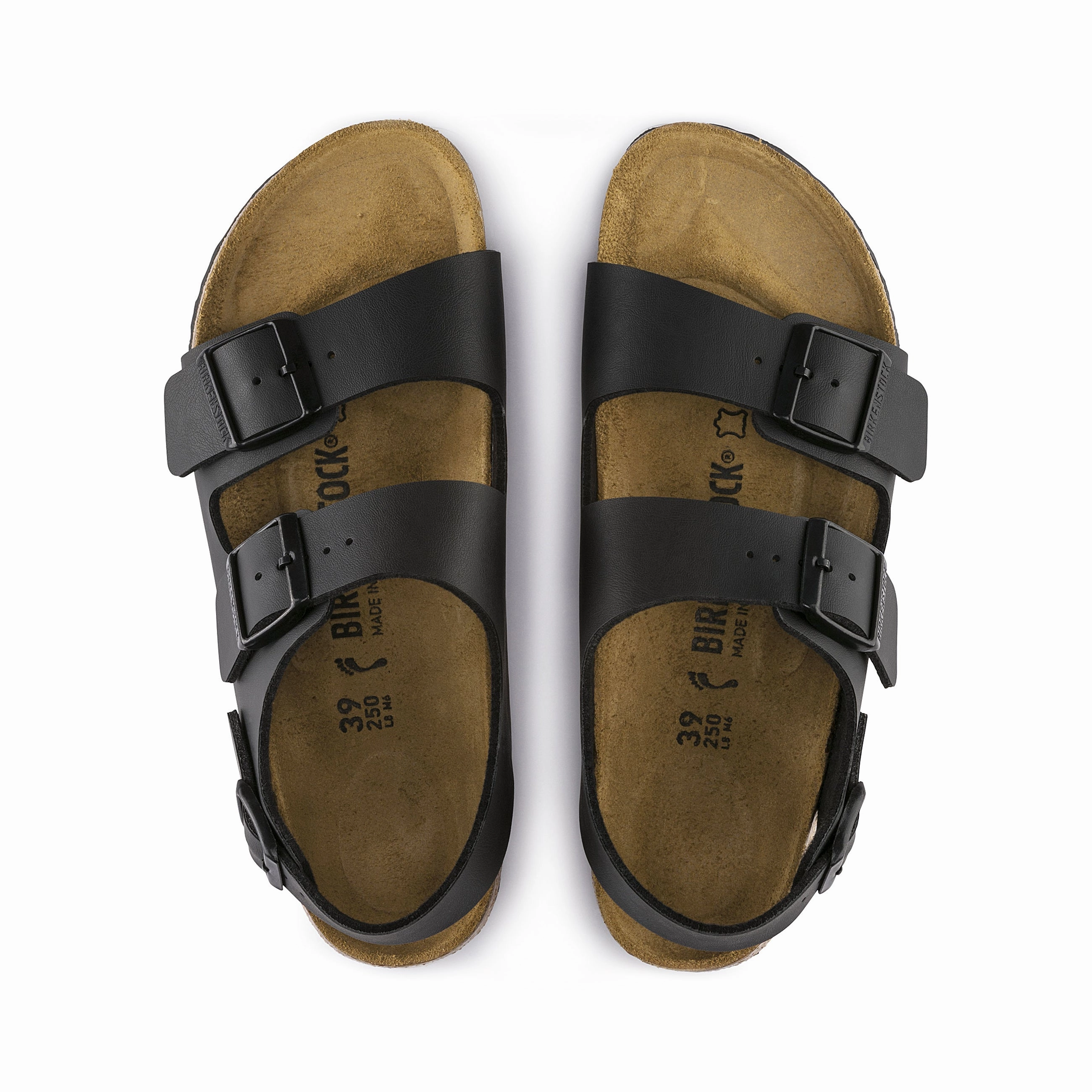 Milano Black Birko-Flor Elegant Fashionable Outdoor Footwear