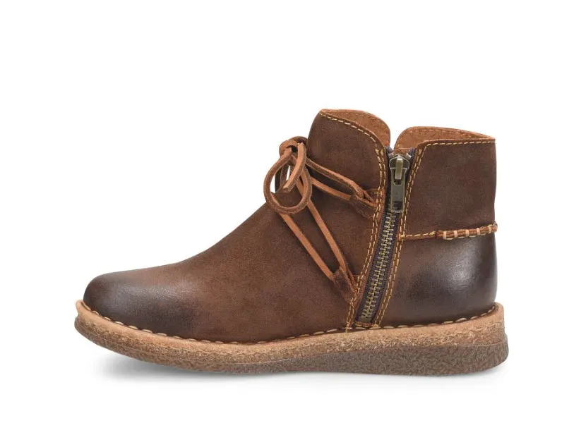 Wedding Reception Nature Ready Born Women's Calyn Glazed Ginger Brown Distressed Leather Ankle Boot BR0027606