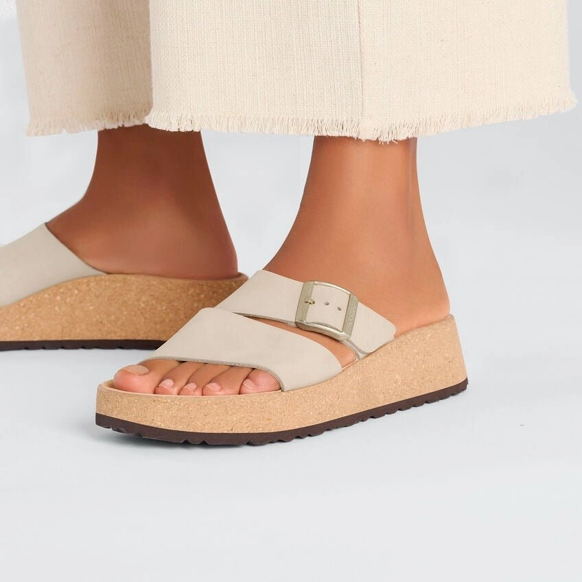 Almina | Nubuck | Sandcastle Textured Finish Comfort Layer
