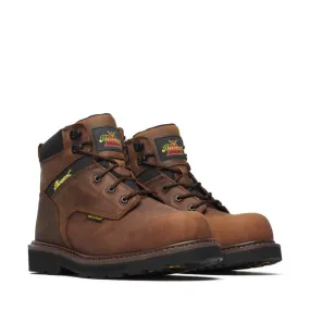 Thorogood Men's Job-Site Series 6 Crazyhorse Leather Waterproof Composite Toe Lace Up Work Boots 804-4143 Freelancer