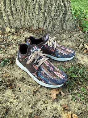 MoistureWicking Thick sole Ariat Women's Neutral Aztec Fuse Lace-Up Tennis Shoe 10039082