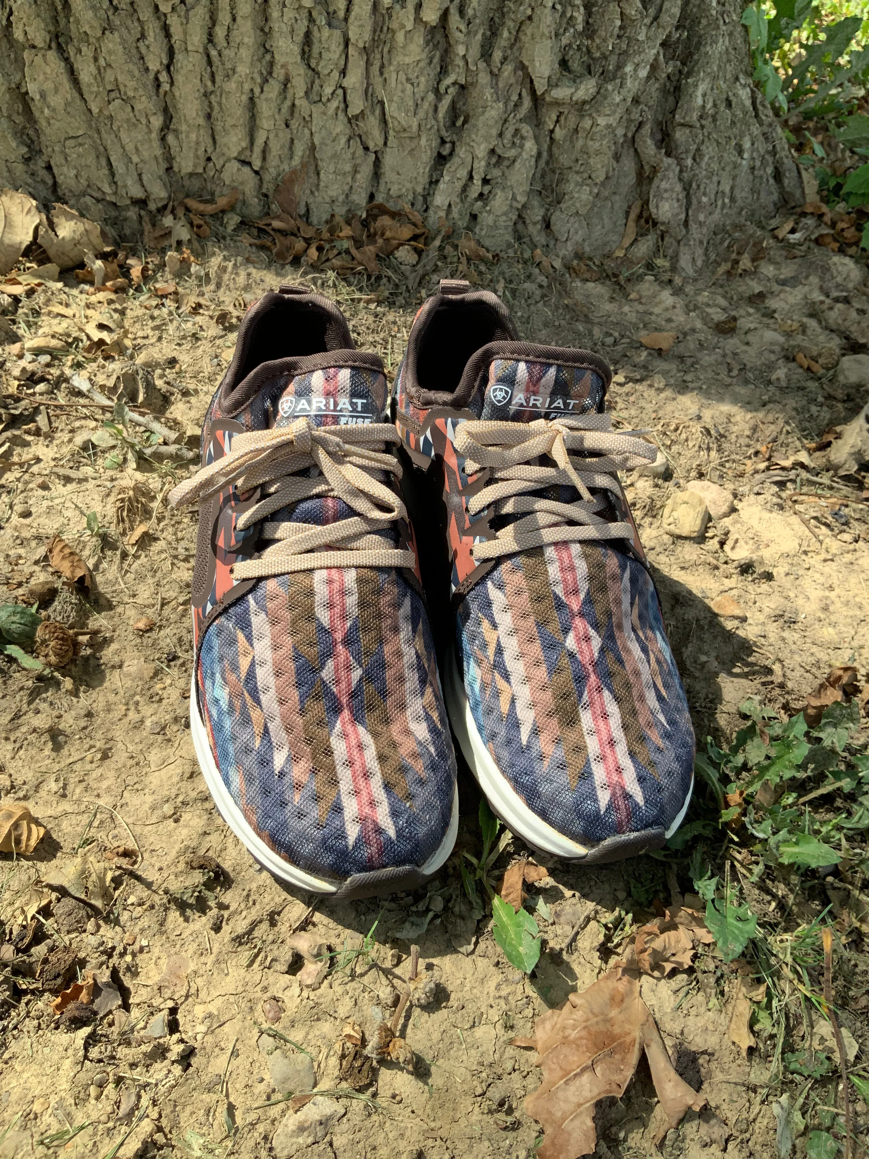 Ariat Women's Neutral Aztec Fuse Lace-Up Tennis Shoe 10039082 Versatile Comfort Shoes