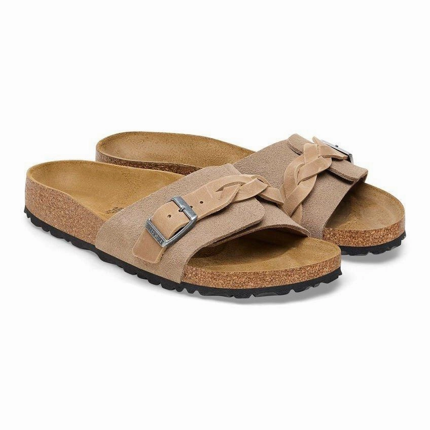 packable Casual Footwear for Vacation Oita Braid | Suede | Taupe