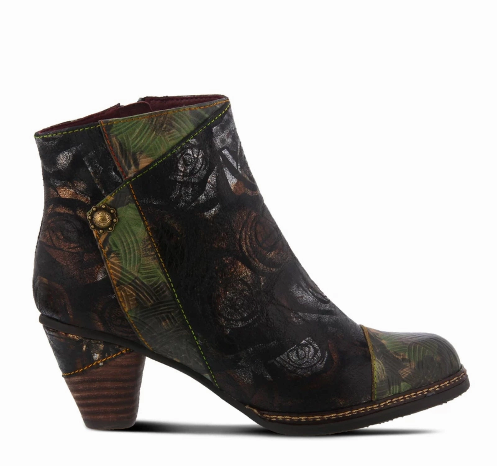 L'Artiste Waterlily Boot Zip   Up Design Soft Footbed