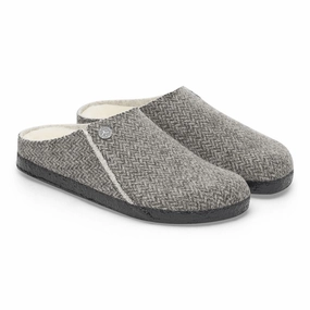 Zermatt Shearling | Wool | Herringbone Gray Grip Strong