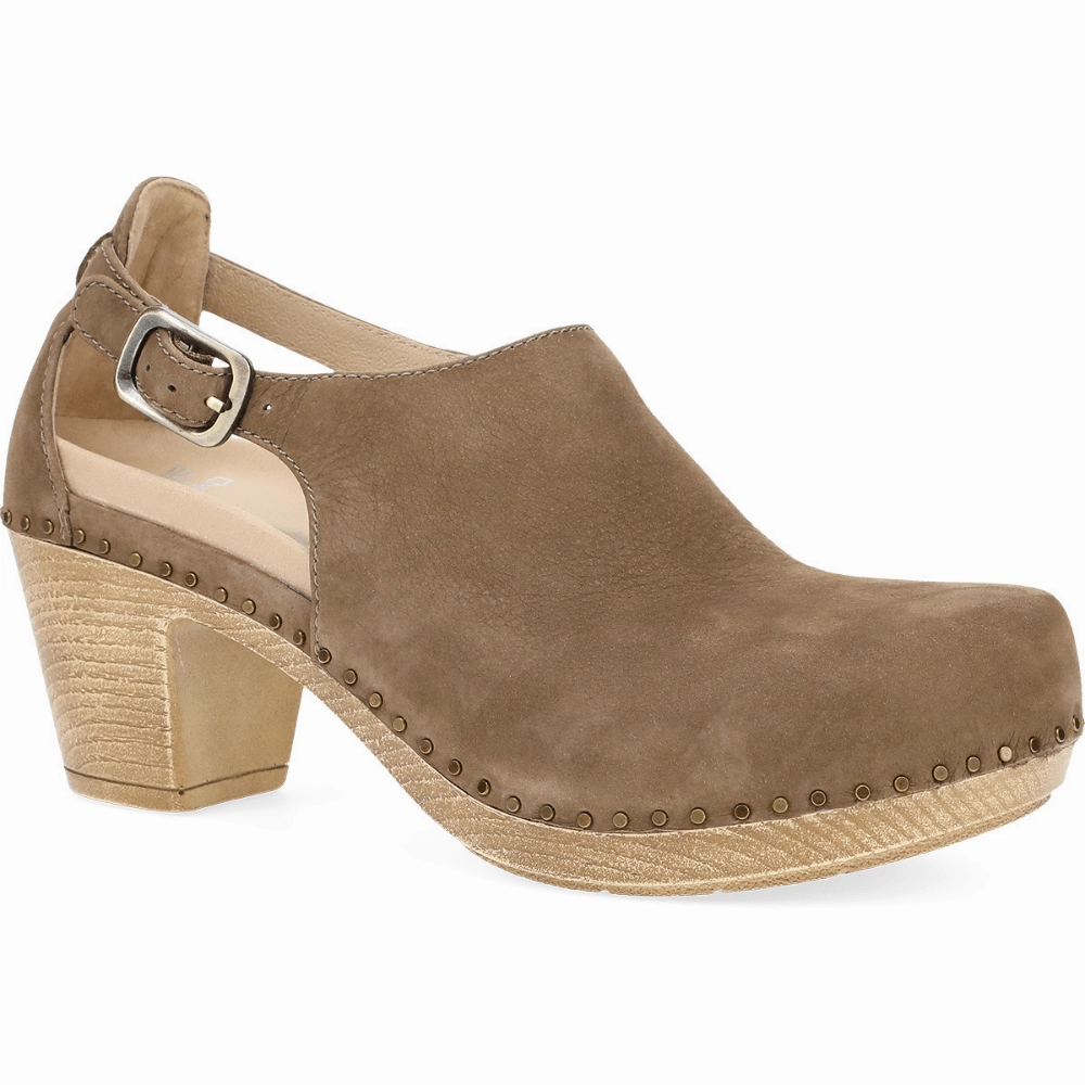 Enhanced grip Heel Safe Sassy | Milled Nubuck | Morel